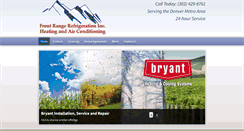 Desktop Screenshot of frontrangerefrigeration.com