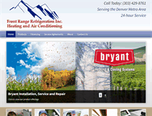 Tablet Screenshot of frontrangerefrigeration.com